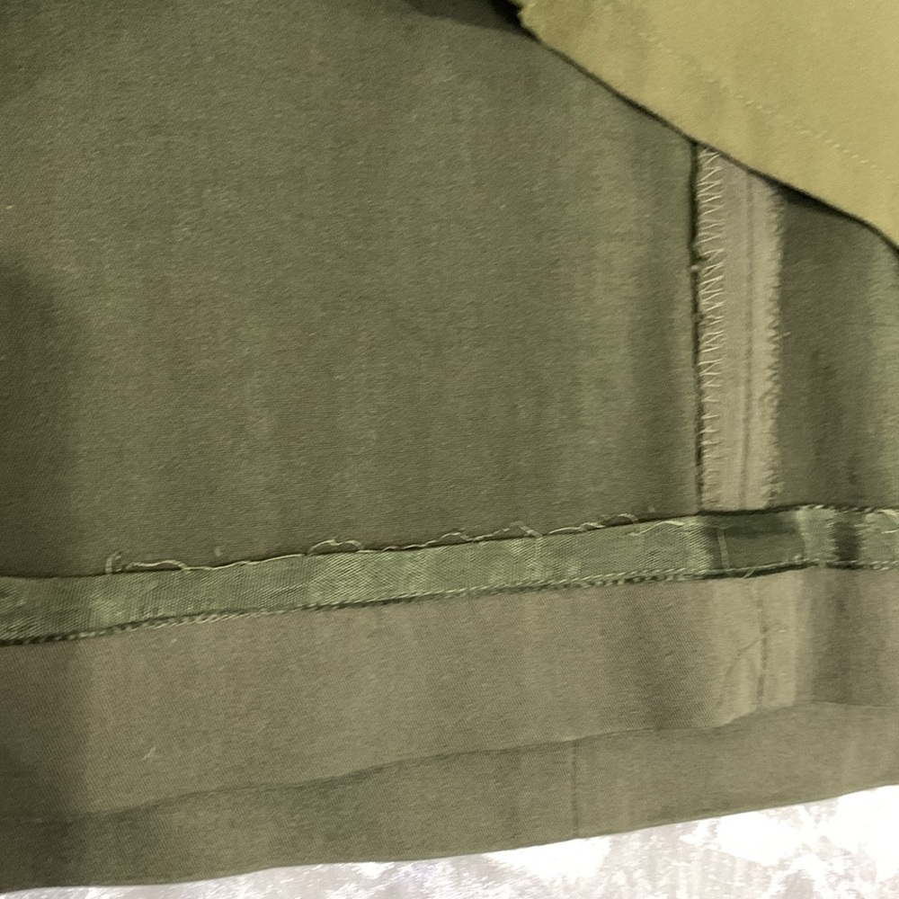 Like 🆕Bianca Nygard Vintage Army Green Cotton Blend Mini Skirt - Picture 8 of 13